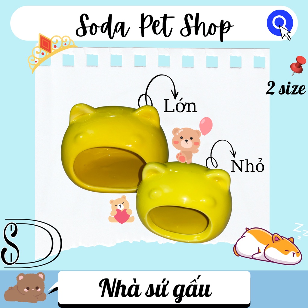 Nhà Ngủ Gấu Lớn Cho Hamster