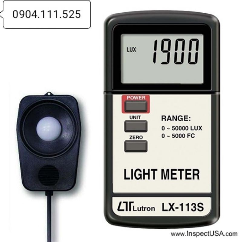 Máy đo cường độ ánh sáng LUTRON LX-113S