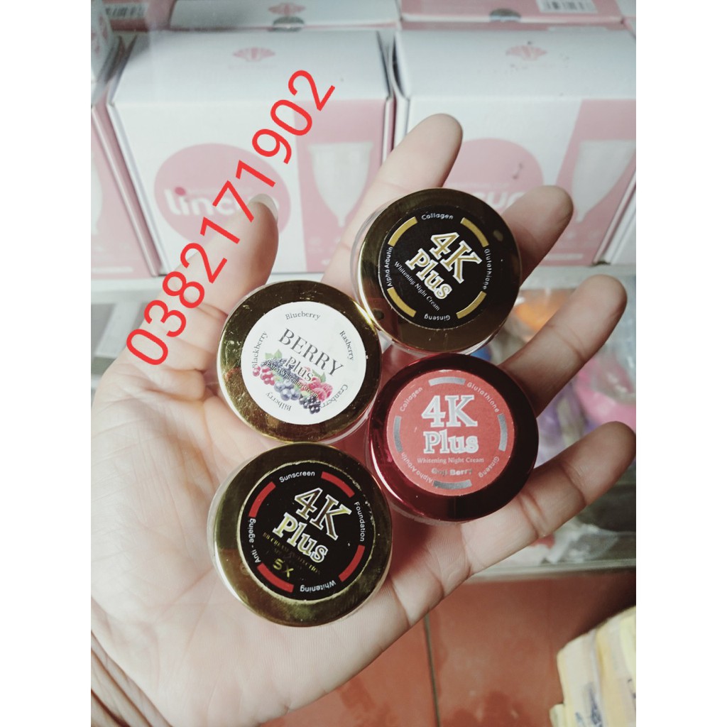 ( Hàng loại 1_  hộp đầy ngắc ) Kem 4k đỏ ngừa mụn mini Thái Lan | BigBuy360 - bigbuy360.vn