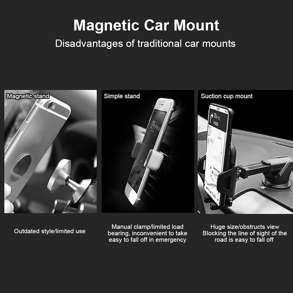 Giá Đỡ Điện Thoại Từ Tính mini Xoay 360 Độ Bằng Kim Loại Hình Dải Dán Tường / Xe Hơi