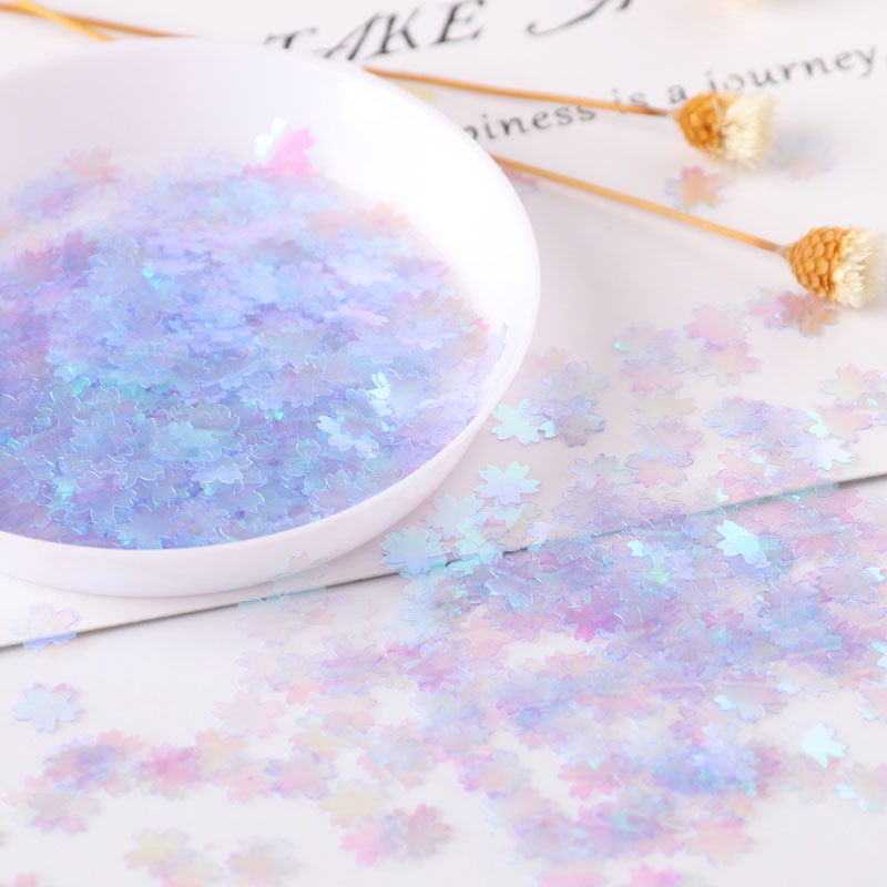 Phụ kiện kim tuyến kiểu hoa anh đào trang trí bắt mắt