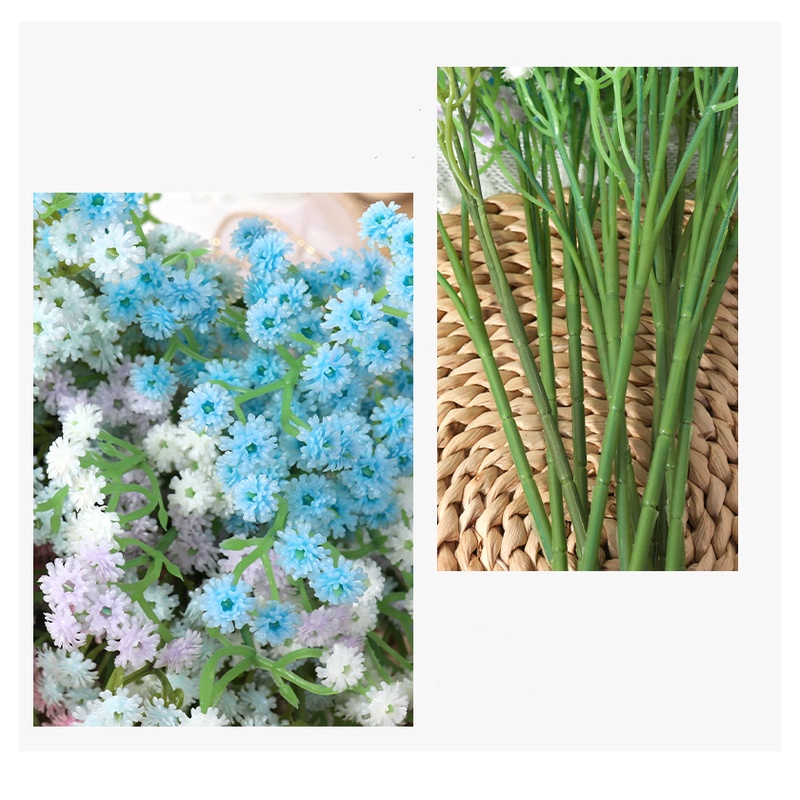 Bó Hoa Gypsophila Nhân Tạo 3 Nhánh Bằng Nhựa Trang Trí Nội Thất/Tiệc Cưới