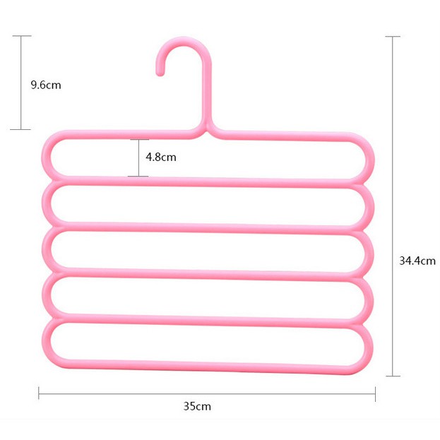 1 móc treo quần áo 5 tầng chống trượt đa năng