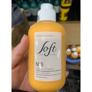 Kem xả khô bóp tóc xoăn soft no5 280ml