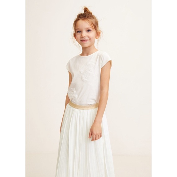 Chân váy xếp ly bé gái Mango  3-5y