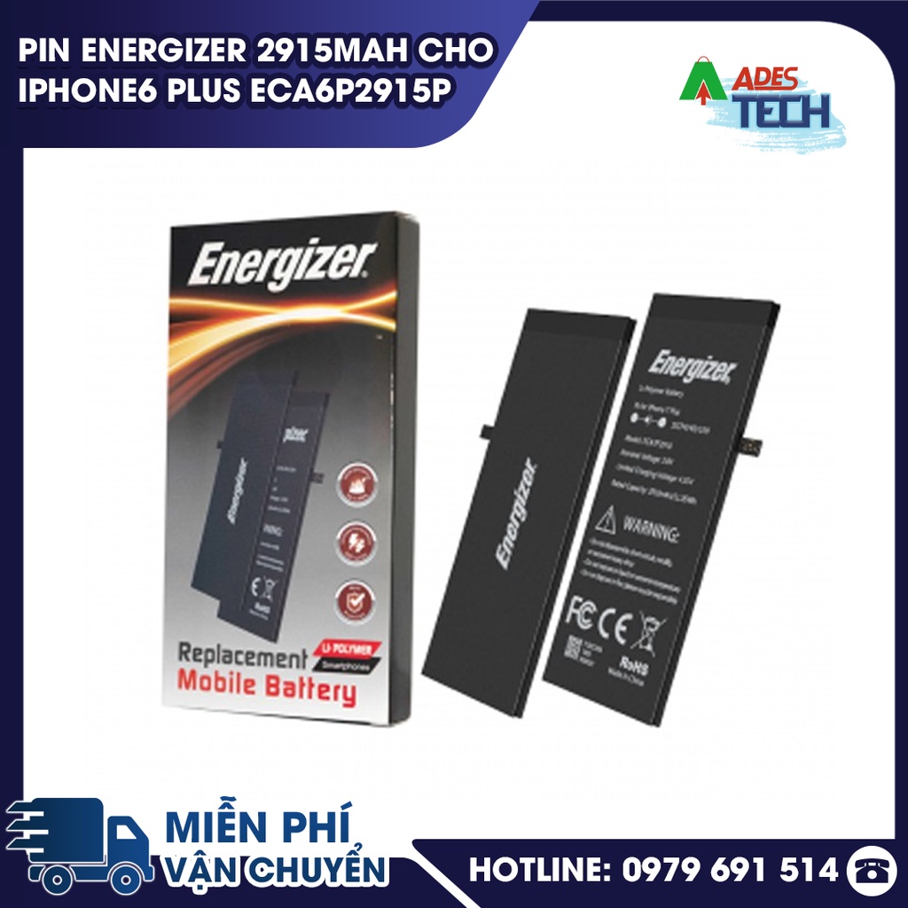 Pin Energizer 2915mAh cho iPhone6 Plus ECA6P2915P - BẢO HÀNH 12 THÁNG
