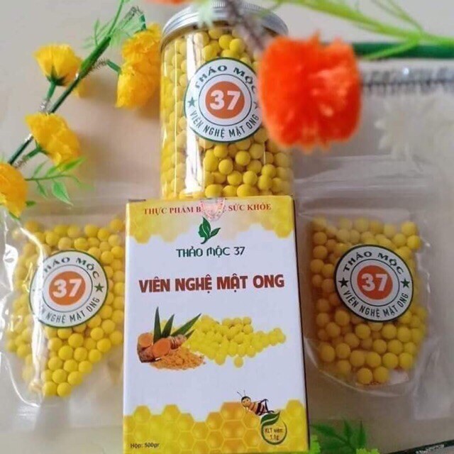 [hàng chính hãng] Gía Sỉ 5 hộp viên tinh bột nghệ mật ong Thảo Mộc 37