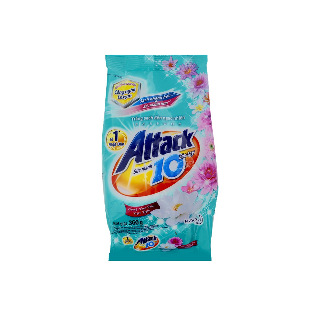 Bột giặt Attack Khử mùi hương Anh Đào 4.5kg