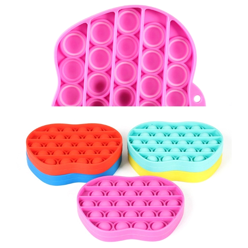 Mayanga Push Bubble Pop It Sensory Fidget Toy Đồ chơi Tự kỷ Giảm căng thẳng Tiktok Kid Gift Round Kids Đồ chơi silicone