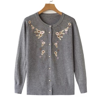 Áo len cardigan mỏng cho người già và nữ trung niên