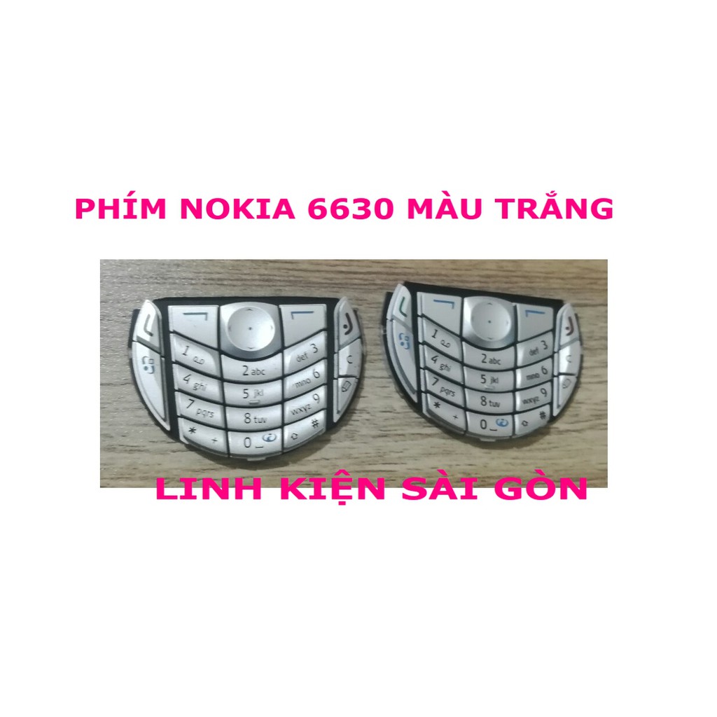 PHÍM NOKIA 6630 MÀU TRẮNG