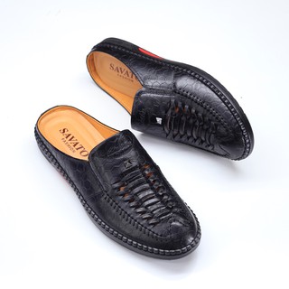 giày sục nam mùa hè,giày sục da thật 100%,giày nam cao cấp