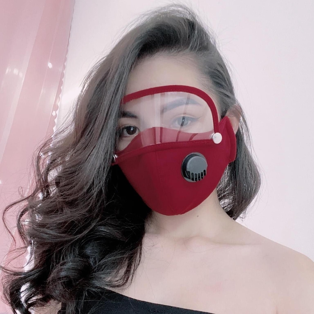 Khẩu trang kính nano kháng khuẩn người lớn nam và nữ có dây rút điều chỉnh độ rộng