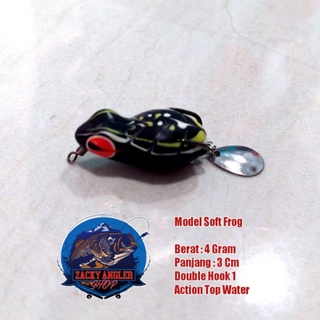 Mồi Câu Cá Hình Ếch Mềm 3Cm
