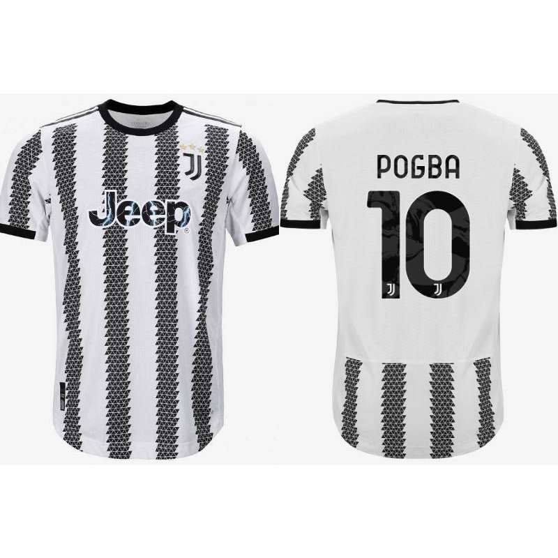 Áo Thun Bóng Đá NP2 2022-2023 Juventus FC Số 10 Pogba Plus Size Cho Nam Và Nữ
