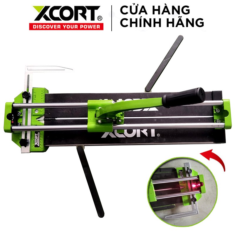 Máy cắt gạch-Máy cắt gạch bàn đẩy tay 600mm XCORT Có đèn Laser