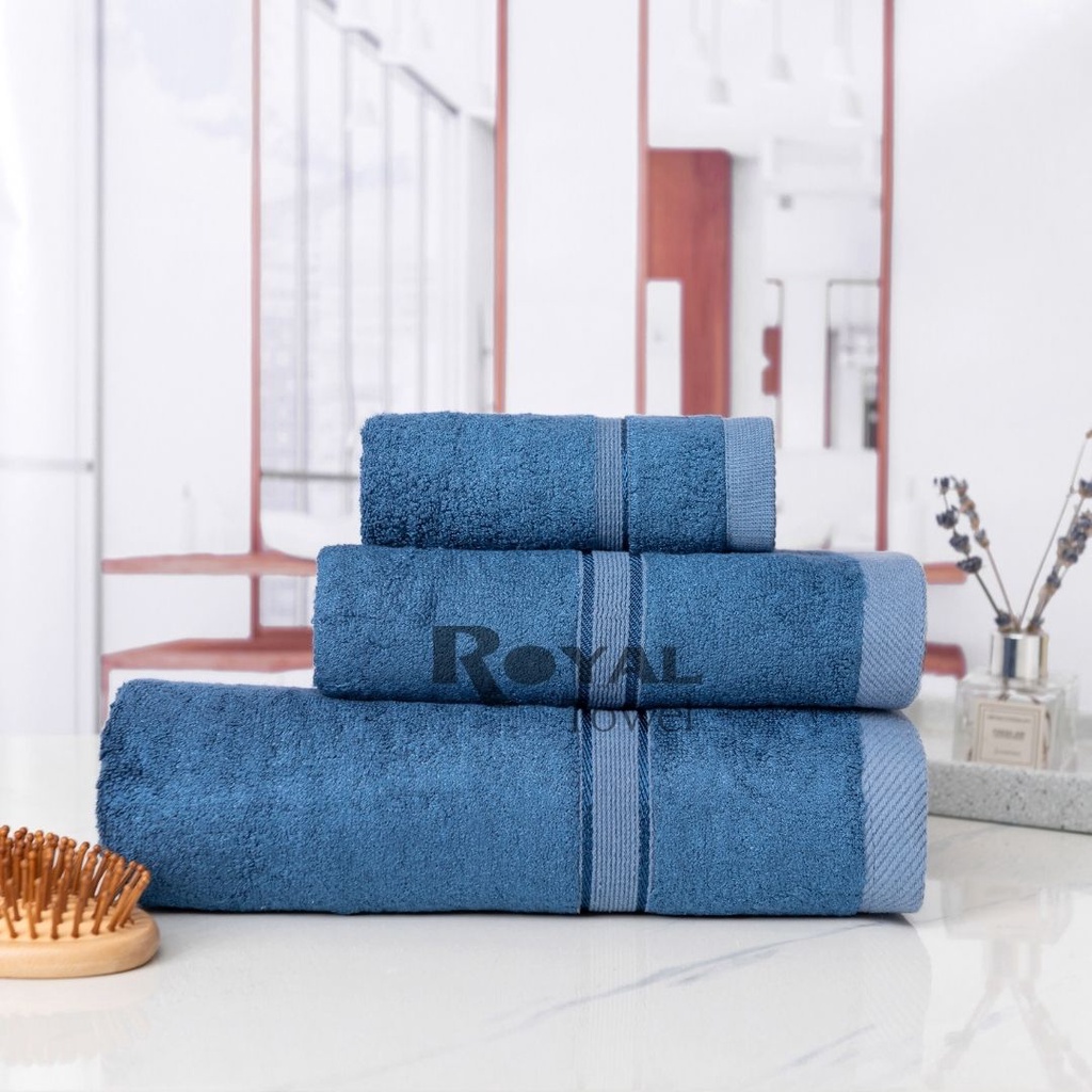 Khăn Tắm Khăn Gội Đầu Khăn Lau Mặt Sợi Tre ROYAL TOWEL Cao Cấp Xuất Nhật, Thấm Hút Không Ra Màu