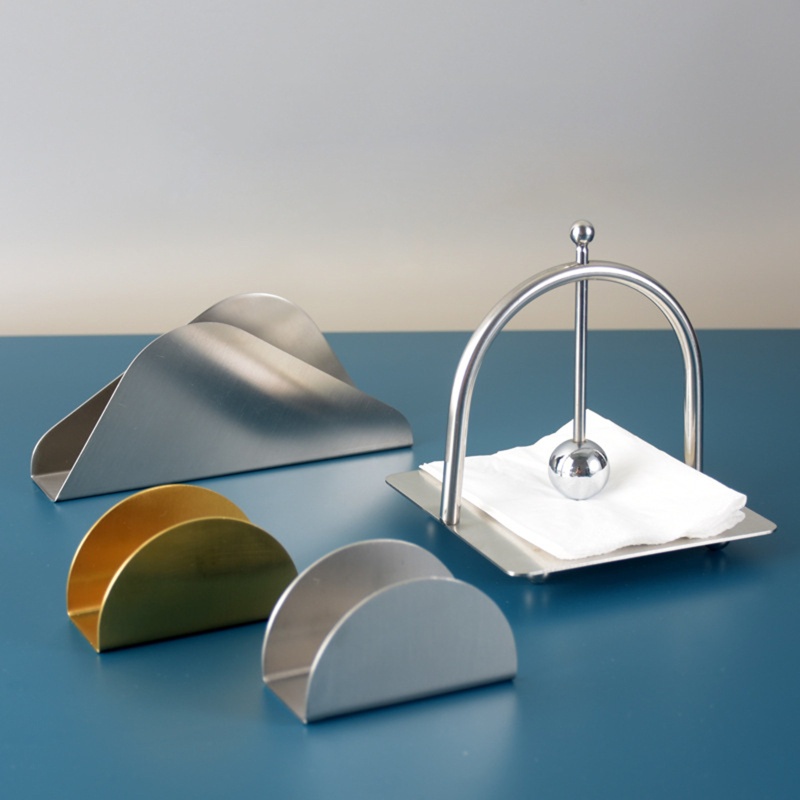 Giá Đỡ Khăn Giấy Bằng Thép Không Gỉ Tiện Dụng Cho Nhà Bếp / Phòng Tắm