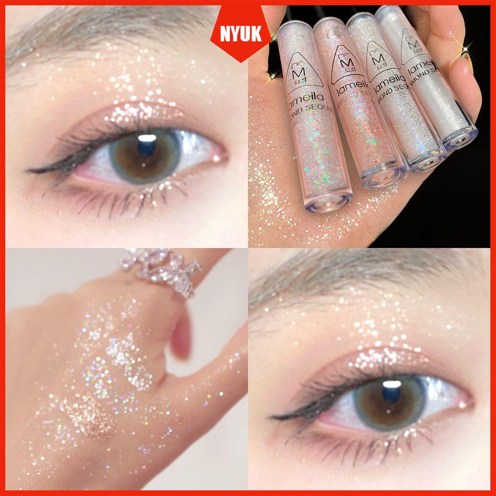 Liquid Eyeshadow Super Glitter Polarized Shining Silkworm Pen Brightens Monochrome Eyeshadow Highlighter