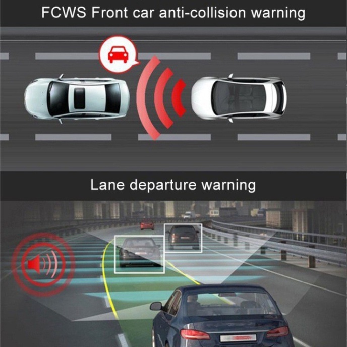 Camera hành trình gương cao cấp Thương hiệu Whexune V9 Plus, tích hợp 4 camera, wifi, GPS