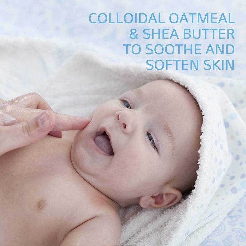 Sữa tắm và dưỡng thể Cetaphil baby Eczema cho da Chàm, khô, dễ dị ứng 147ml - Mỹ