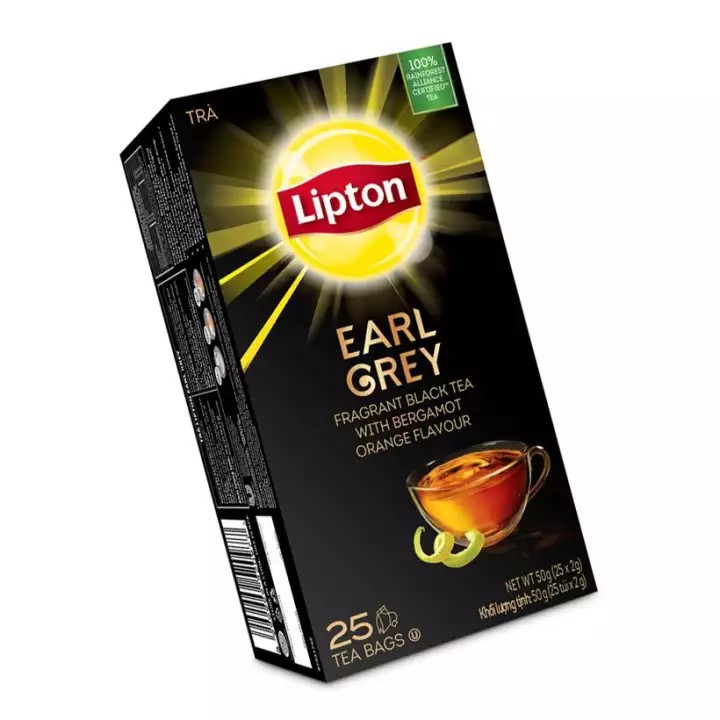 Trà LIPTON Anh Quốc Helium Breakfast (2 - 2.4g x 25 Gói)