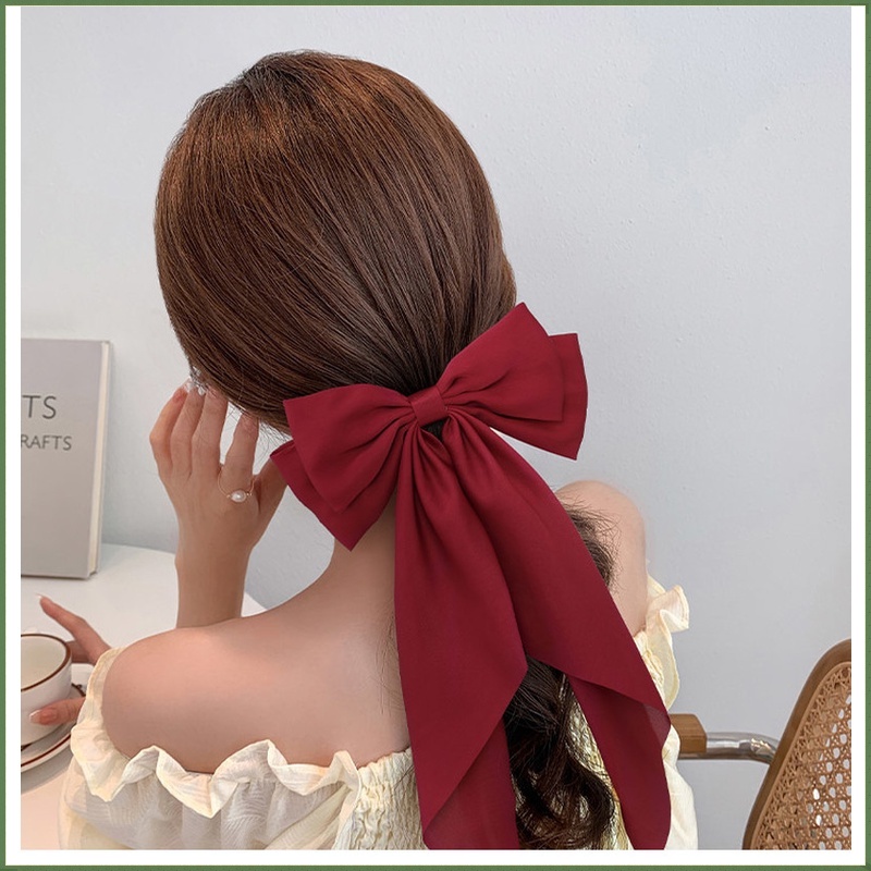 Kẹp Tóc Hình Nơ Phong Cách Hàn Quốc Mới 2022