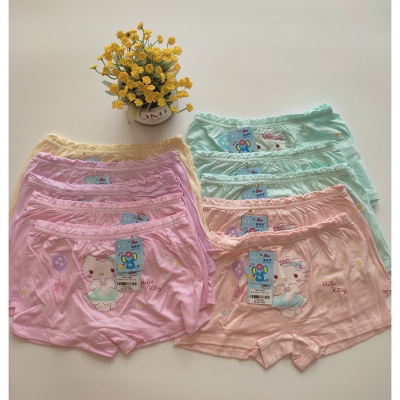 Quần chíp đùi cotton cho bé gái 10-13kg