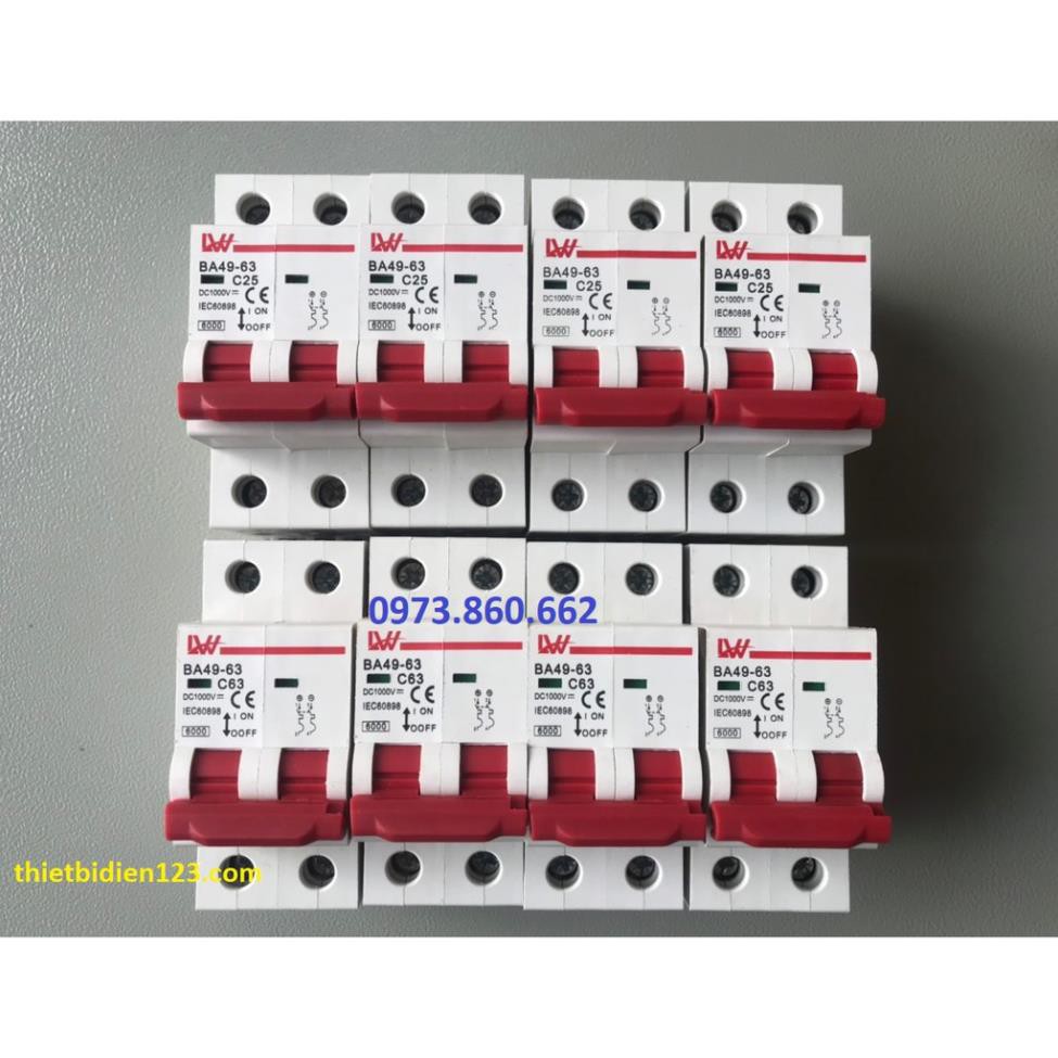 APTOMAT DC 2P - 4P 1000V LW - aptomat một chiều DC 1000V -TBĐ