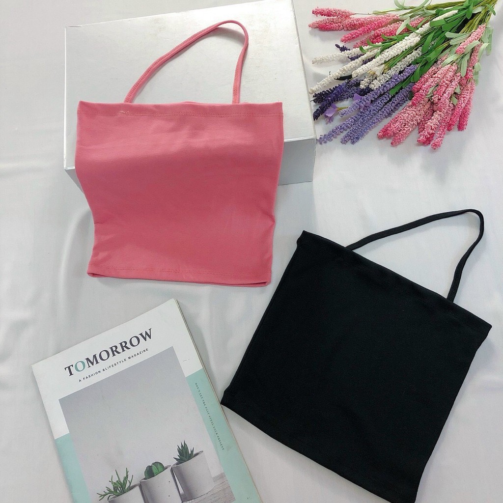 Áo ống 1 dây chất thun pozip mềm mịn, dày dặn- giá siêu đẹp- ANN9399 | BigBuy360 - bigbuy360.vn