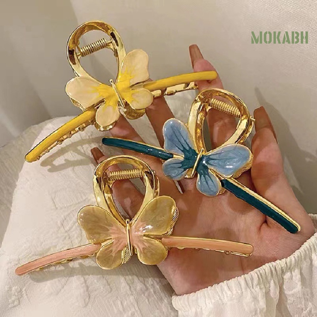 Kẹp Tóc Kim Loại Hình Bướm Xinh Xắn Cho Nữ