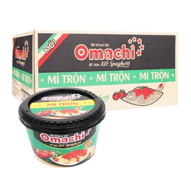 Thùng 12 hộp mì trộn Omachi xốt Spaghetti 105g