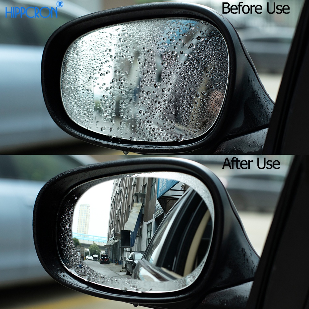 ⚡Hot Sale⚡4pcs Car Rearview Mirror Sticker RainProof Side Casement Glass Anti-Fog Film Durable New-ISHOW