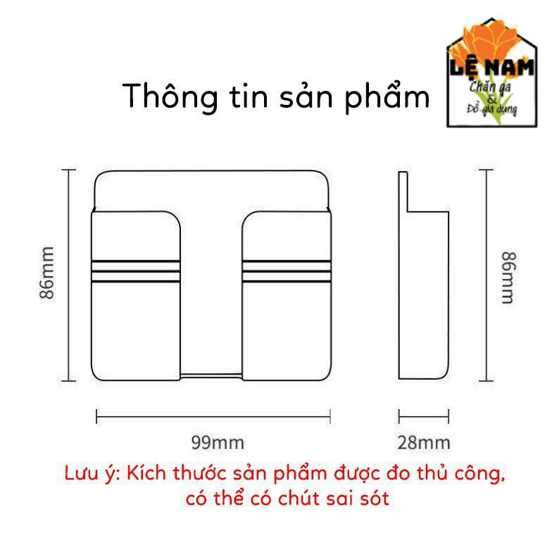 Khay Đựng Điện Thoại, Điều Khiển Remote Dán Tường Siêu Tiện Dụng - Lỗi 1 đổi 1