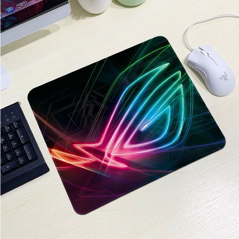 Lót Chuột Cỡ Lớn Gaming ASUS-ROG, ONE PIECE, RAZER (21x26-30x35)x0,2cm May Bo Viền Chắc Chắn Không Phai Màu Có Thể Gặt T