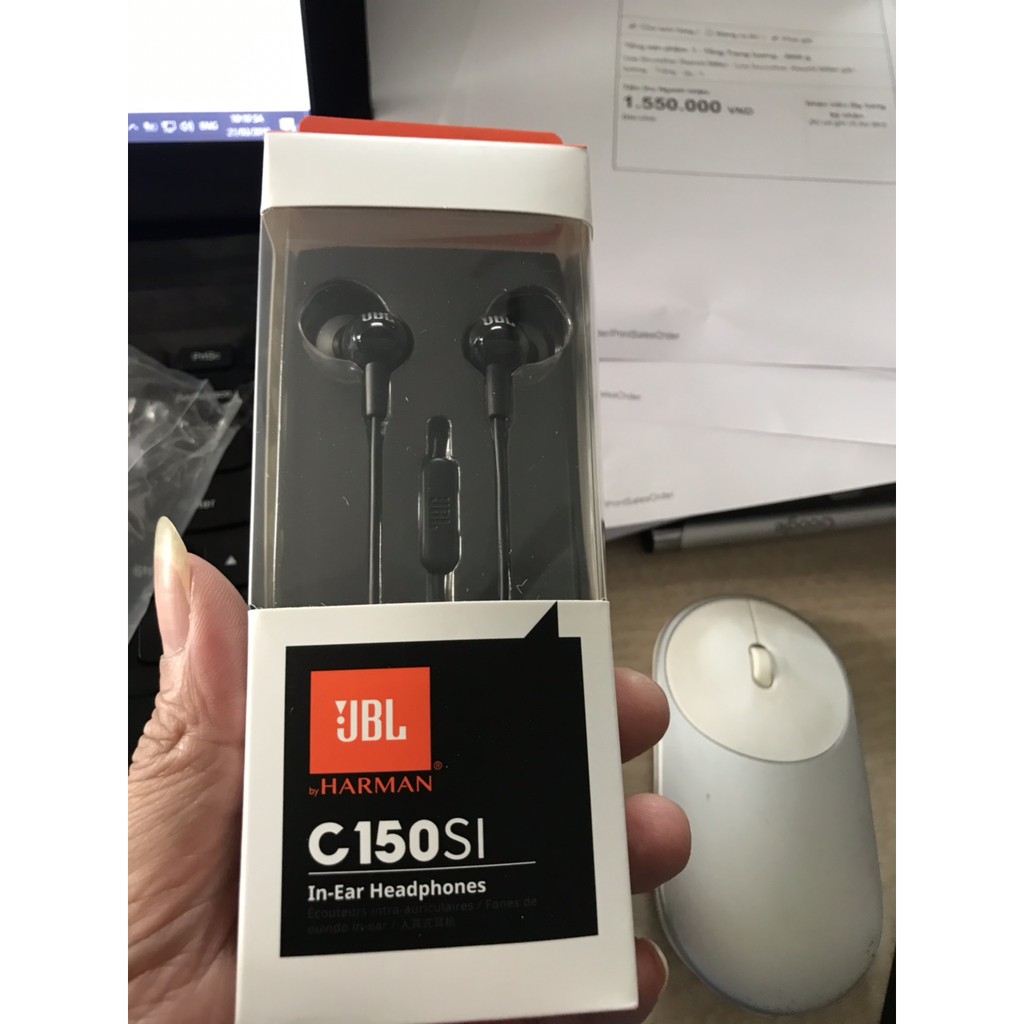 [Mã ELFLASH3 hoàn 10K xu đơn 20K] Tai nghe giắc 3.5 JBL C150SI