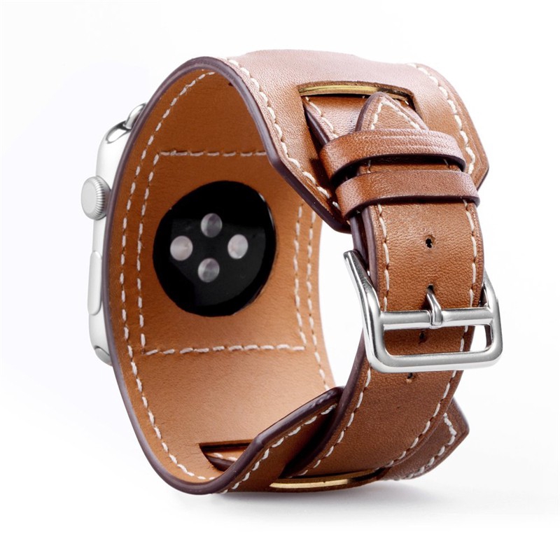 【Apple Watch Strap】Dây đồng hồ bằng da thật cho Apple Watch Series 1 / 2 / 3 ( 38mm / 42mm 40mm 44mm)