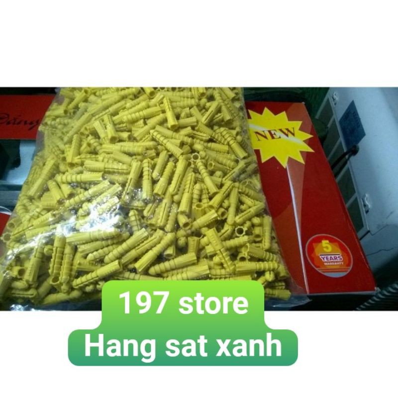 Bịch 1 kg nở nhựa vàng tắc kê vàng chuyên dùng khoan mũi khoan 8 ly