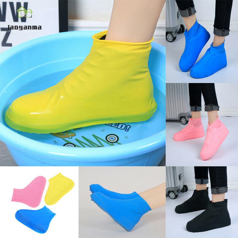 Bao giày đi mưa bằng cao su chống trượt có thể sử dụng lại