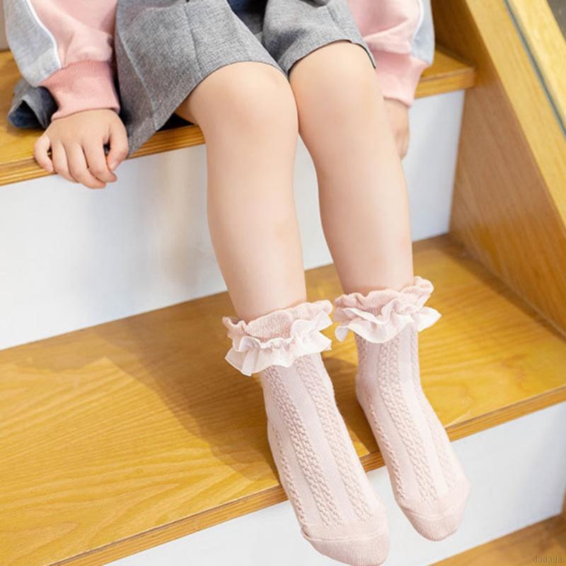 Vớ cotton phối ren dễ thương cho bé gái