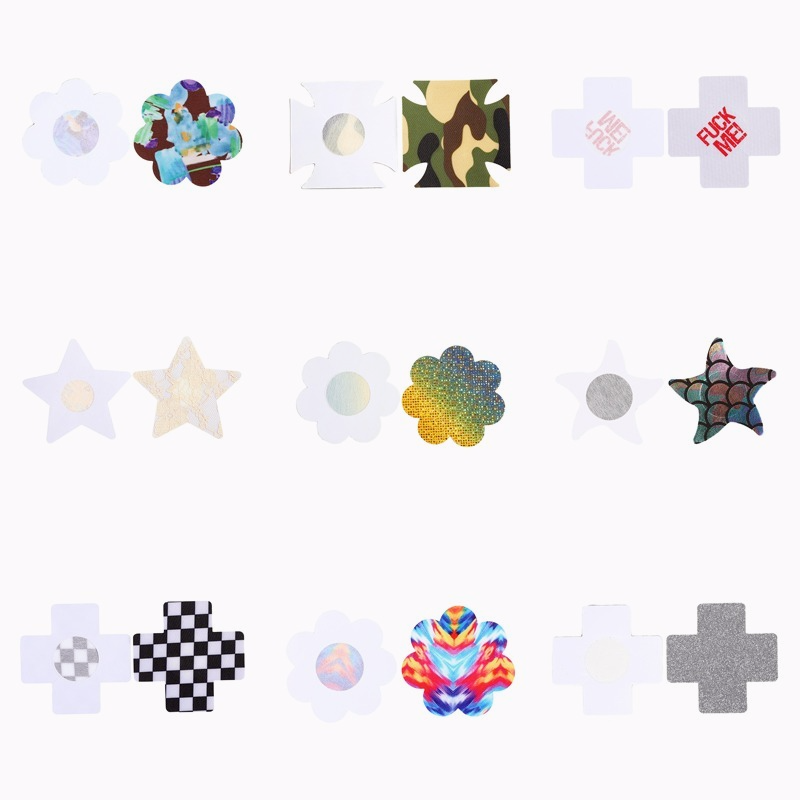 Bộ 6 Miếng Dán Nhũ Hoa Levao Nhiều Kiểu Dáng Dùng Một Lần Cho Nữ