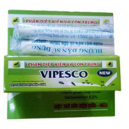 Phấn diệt kiến, diệt gián, diệt côn trùng Vipesco (10 Viên) (trắng)