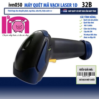 Ivn050 đầu đọc máy quét mã vạch có dây