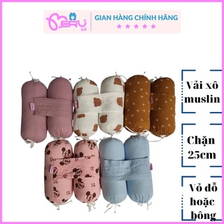 Gối chặn vỏ đỗ, gối chặn cho bé MERU, gối chặn bụng cao cấp chống giật mình