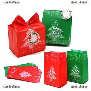 (SPO + Cod) 50 Túi Đựng Quà Giáng Sinh / Kẹo Trang Trí Cây Thông Noel