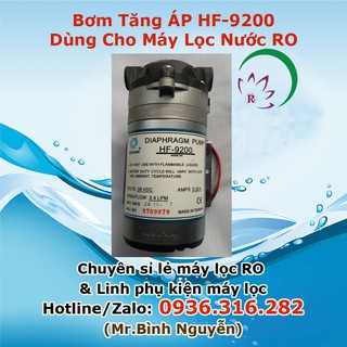 Bơm tăng áp hf-9200 dùng cho máy lọc nước ro nhập khẩu taiwan 100%