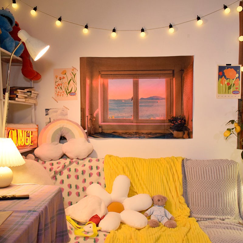 Thảm Treo Tường Trang Trí In Hình Phong Cảnh Độc Đáo