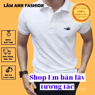 [Hàng VNXK] Áo thun nam POLO trơn vải cá sấu cotton cao cấp ngắn tay cực sang trọng