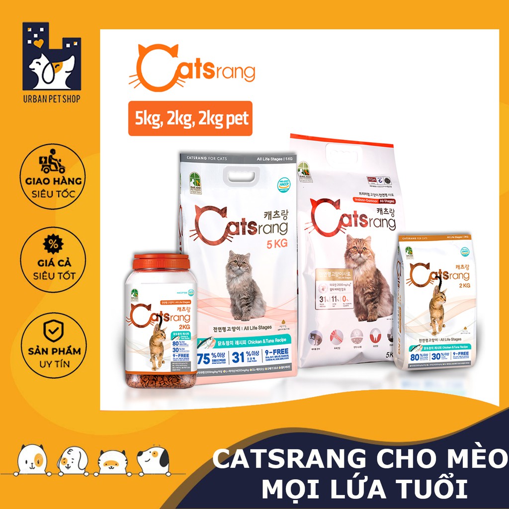 𝗨𝗿𝗯𝗮𝗻_Catsrang_Hạt cho mèo mọi lứa tuổi_Chính hãng
