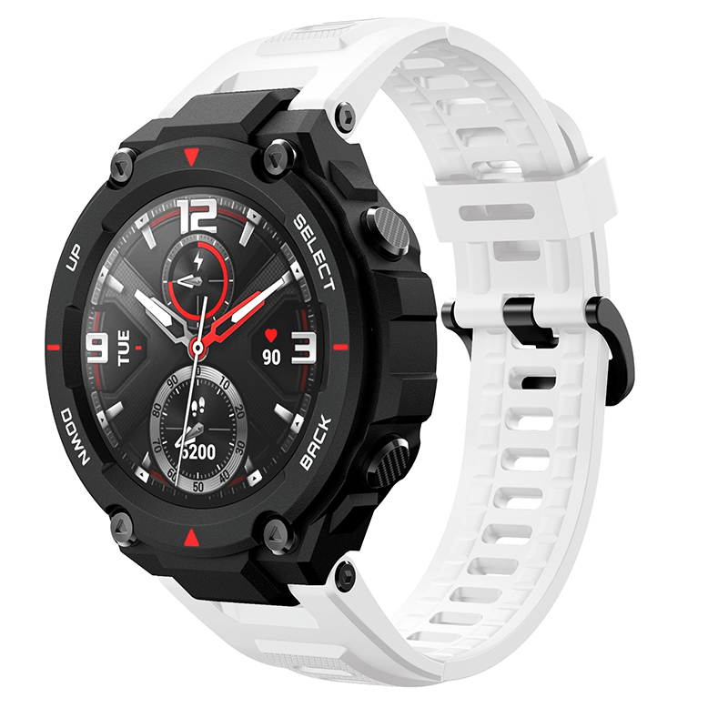 Dây Đeo Thay Thế Chất Liệu Silicon Màu Trơn Cho Huami Amazfit T-Rex